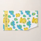 Muster von Dinosauriern, Niedliche Dinosaurier, Ih Badhandtuch Set (Handtuch)