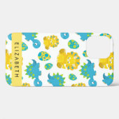 Muster von Dinosauriern, Niedliche Dinosaurier, Ih Case-Mate iPhone Hülle (Rückseite (Horizontal))