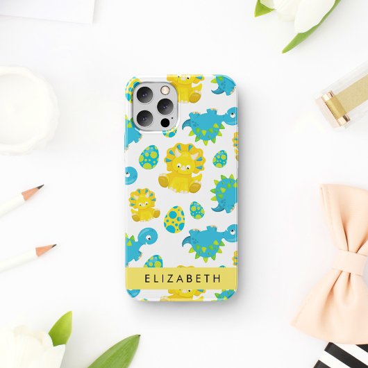 Muster von Dinosauriern, Niedliche Dinosaurier, Ih Case-Mate iPhone Hülle