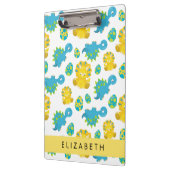 Muster von Dinosauriern, Niedliche Dinosaurier, Ih Klemmbrett (Links)