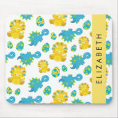 Muster von Dinosauriern, Niedliche Dinosaurier, Ih Mousepad (Vorne)