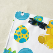 Muster von Dinosauriern, Niedliche Dinosaurier, Ih Strandtuch (Beispiel)