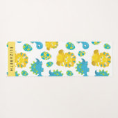 Muster von Dinosauriern, Niedliche Dinosaurier, Ih Yogamatte (Rückseite (Horizontal))