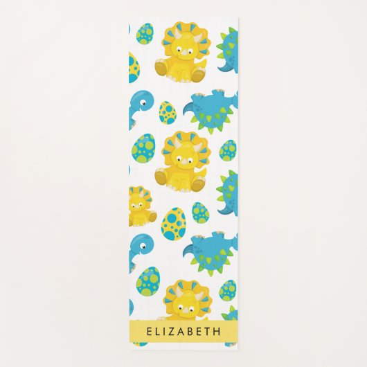 Muster von Dinosauriern, Niedliche Dinosaurier, Ih Yogamatte (Vorderseite)