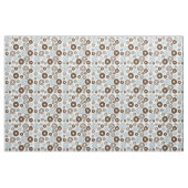 Muster von Donuts, blauen Donuts, braunen Donuts Stoff (Yard (91,4 cm))