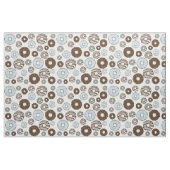 Muster von Donuts, blauen Donuts, braunen Donuts Stoff (Fat Quarter (45,7 x 55,9 cm))