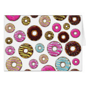 Muster von Donuts, farbenfrohe Donuts, Sprinklen (Vorderseite (Horizontal))