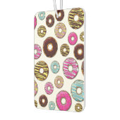 Muster von Donuts, farbenfrohe Donuts, Sprinklen Autolufterfrischer (Links)