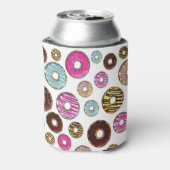 Muster von Donuts, farbenfrohe Donuts, Sprinklen Dosenkühler (Kanne Rückseite)