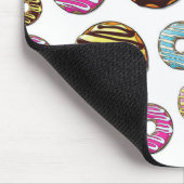 Muster von Donuts, farbenfrohe Donuts, Sprinklen Mousepad (Ecke)