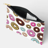Muster von Donuts, farbenfrohe Donuts, Sprinklen Zubehörtasche (Offen)