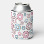 Muster von Donuts, rosa Donuts, blaue Donuts Dosenkühler (Kanne Rückseite)