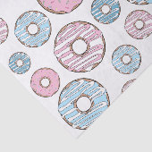 Muster von Donuts, rosa Donuts, blaue Donuts Seidenpapier (Ausschnitt)