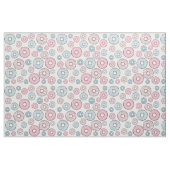 Muster von Donuts, rosa Donuts, blaue Donuts Stoff (Fat Quarter (45,7 x 55,9 cm))