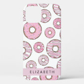 Muster von Donuts, rosa Donuts, Icing, Ihr Name Case-Mate iPhone Hülle (Rückseite)