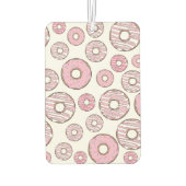 Muster von Donuts, rosa Donuts, Sprinklen Autolufterfrischer (Rückseite)