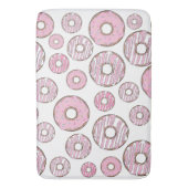 Muster von Donuts, rosa Donuts, Sprinklen Badematte (Vorderseite Vertikal)
