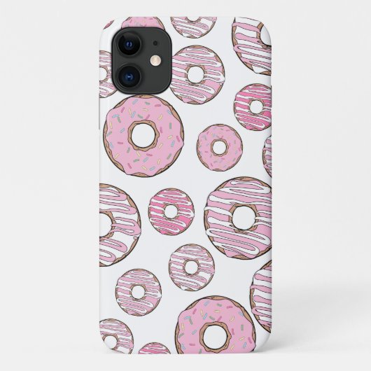 Muster von Donuts, rosa Donuts, Sprinklen Case-Mate iPhone Hülle (Rückseite)