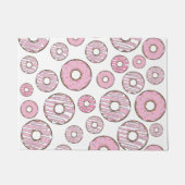 Muster von Donuts, rosa Donuts, Sprinklen Fußmatte (Vorderseite)