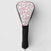 Muster von Donuts, rosa Donuts, Sprinklen Golf Headcover (Vorderseite)