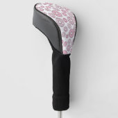 Muster von Donuts, rosa Donuts, Sprinklen Golf Headcover (angewinkelt)
