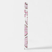 Muster von Donuts, rosa Donuts, Sprinklen iPhone Hülle (Linke Seite)