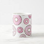 Muster von Donuts, rosa Donuts, Sprinklen Kaffeetasse (Mittel)