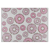 Muster von Donuts, rosa Donuts, Sprinklen Schneidebrett (Vorderseite)