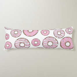 Muster von Donuts, rosa Donuts, Sprinklen Seitenschläferkissen