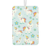 Muster von Einhörnern, Niedlichen Einhörnchen, Blu Autolufterfrischer (Rückseite)