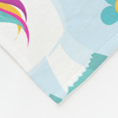 Muster von Einhörnern, Niedlichen Einhörnchen, Blu Fleecedecke (Ecke)