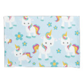 Muster von Einhörnern, Niedlichen Einhörnchen, Blu Kissenbezug (Vorderseite)