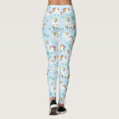 Muster von Einhörnern, Niedlichen Einhörnchen, Blu Leggings (Rückseite)