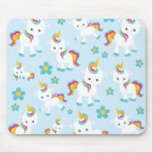 Muster von Einhörnern, Niedlichen Einhörnchen, Blu Mousepad (Vorne)