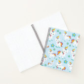 Muster von Einhörnern, Niedlichen Einhörnchen, Blu Notizblock (Innenseite)