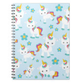 Muster von Einhörnern, Niedlichen Einhörnchen, Blu Notizblock (Vorderseite)