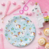 Muster von Einhörnern, Niedlichen Einhörnchen, Blu Pappteller (Party)