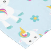 Muster von Einhörnern, Niedlichen Einhörnchen, Blu Tischdecke (Schrägansicht)