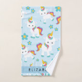 Muster von Einhörnern, Niedlichen Einhörnchen, Ihr Badhandtuch Set (Handtuch)