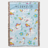 Muster von Einhörnern, Niedlichen Einhörnchen, Ihr Decke (Vorderseite Vertikal)