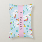 Muster von Einhörnern, Niedlichen Einhörnchen, Ihr Dekokissen (Vorderseite(Vertikal))