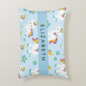 Muster von Einhörnern, Niedlichen Einhörnchen, Ihr Dekokissen (Vorderseite(Vertikal))