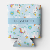 Muster von Einhörnern, Niedlichen Einhörnchen, Ihr Dosenkühler (Rückseite)