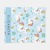 Muster von Einhörnern, Niedlichen Einhörnchen, Ihr Fleecedecke (Vorderseite (Horizontal))