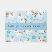 Muster von Einhörnern, Niedlichen Einhörnchen, Ihr Fußmatte (Vorderseite)