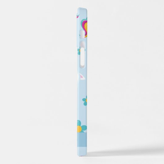 Muster von Einhörnern, Niedlichen Einhörnchen, Ihr iPhone Hülle (Linke Seite)