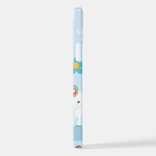 Muster von Einhörnern, Niedlichen Einhörnchen, Ihr iPhone Hülle (Rechte Seite)