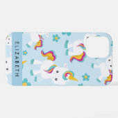 Muster von Einhörnern, Niedlichen Einhörnchen, Ihr iPhone Hülle (Rückseite (Horizontal))