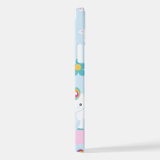 Muster von Einhörnern, Niedlichen Einhörnchen, Ihr iPhone Hülle (Rechte Seite)