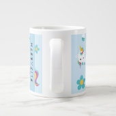 Muster von Einhörnern, Niedlichen Einhörnchen, Ihr Jumbo-Tasse (Rückseite)